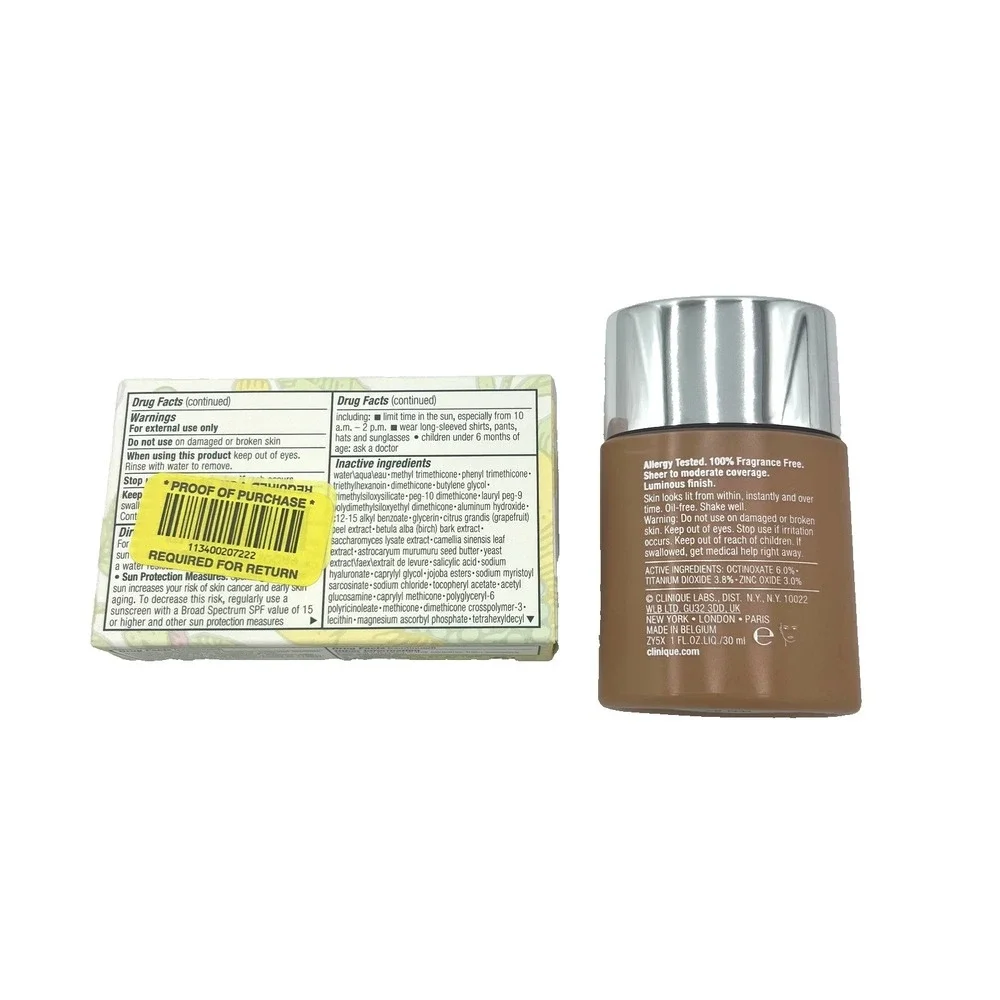 Clinique‎ Makeup Foundation SPF 15 WN 92 Toasted M Almond New